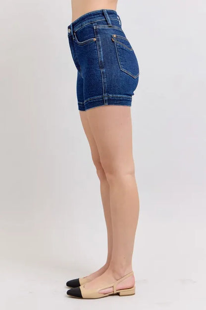 Judy Blue High Waist Tummy Control Denim Shorts (size M)