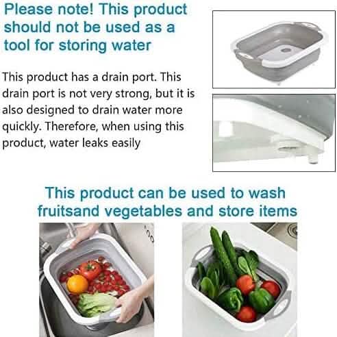 3-in-1 Multifunctional Foldable Cutting Board Otarealm