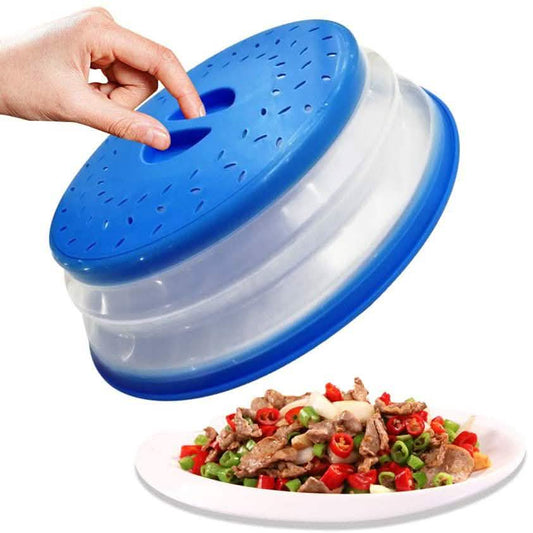 3-Pack: OUZIFISH 10.5 inch Collapsible Food Plate Lid Cover Otarealm