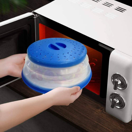 3-Pack: OUZIFISH 10.5 inch Collapsible Food Plate Lid Cover Otarealm