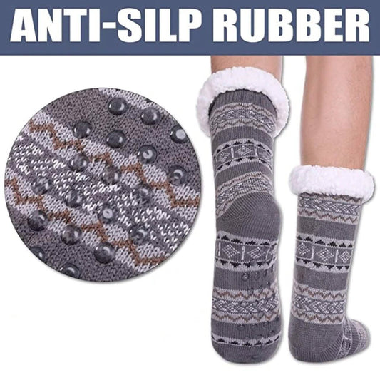3-Pairs: Men's Assorted Soft Fluffy Sherpa Slipper Socks Otarealm
