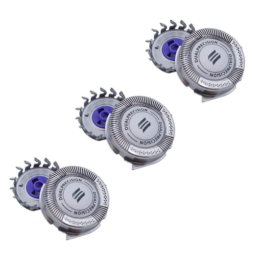 3-Piece: HQ8 Dual Precision Replacement Heads for Philips Norelco Shavers Otarealm