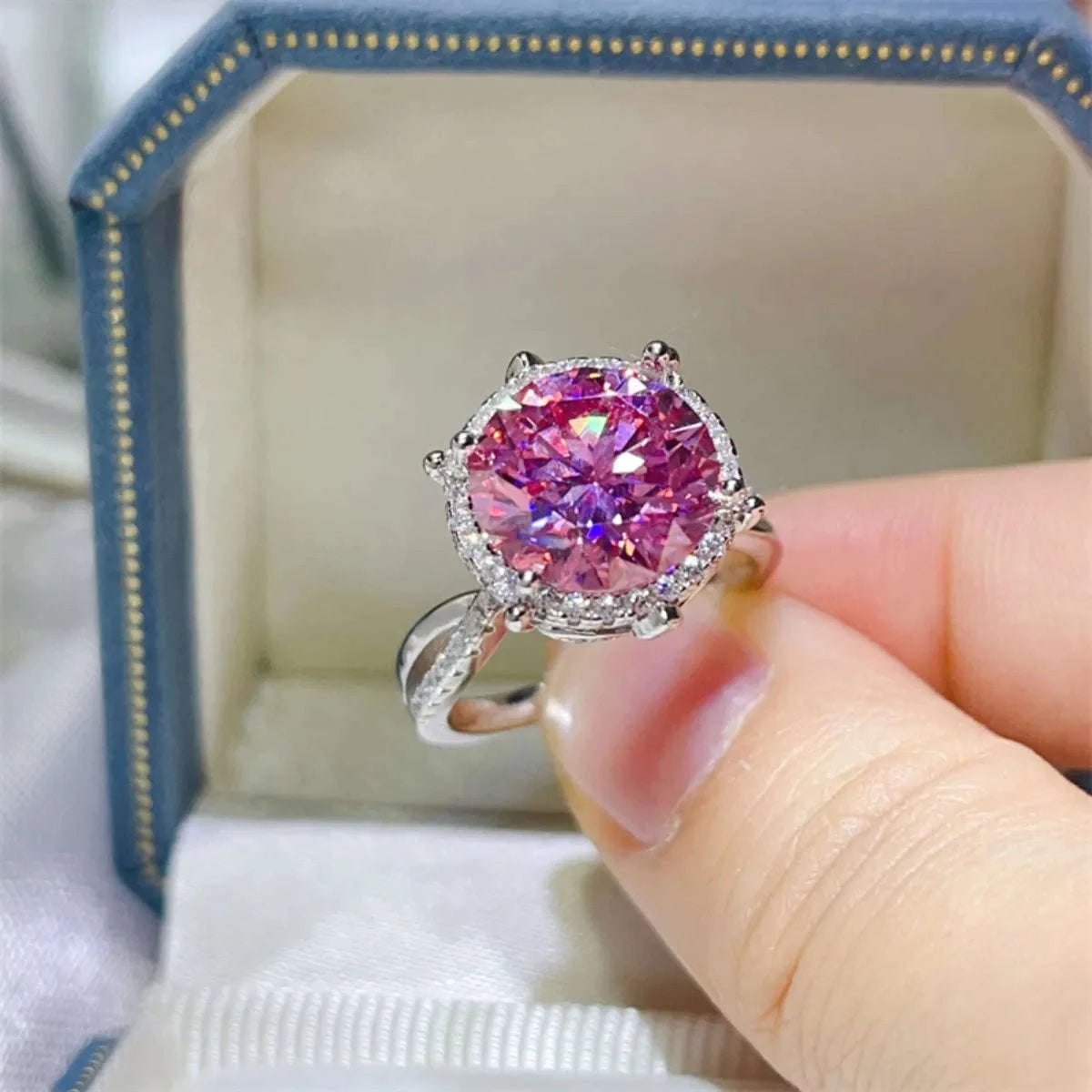 5 Carat Moissanite Halo Engagement Ring Otarealm