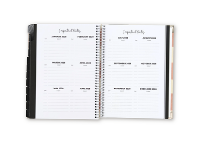 2027 Checkered Weekly Planner Basic Bundle