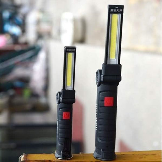 360° Rotation Inspection Lamp LED + COB Flexible Cordless Rechargeable Work Light