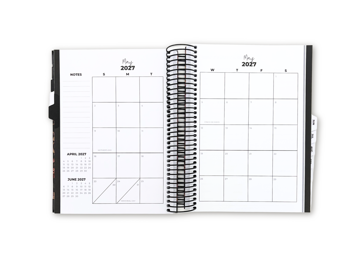 2027 Velvet Floral Daily Planner Premium Bundle