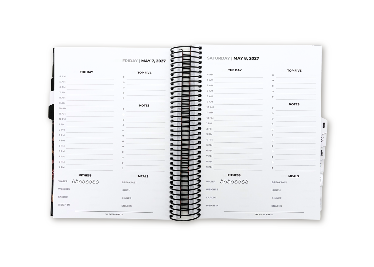 2027 Velvet Floral Daily Planner Premium Bundle