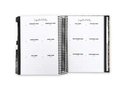 2027 Velvet Floral Daily Planner