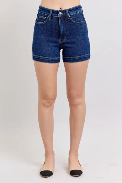 Judy Blue High Waist Tummy Control Denim Shorts (size M)