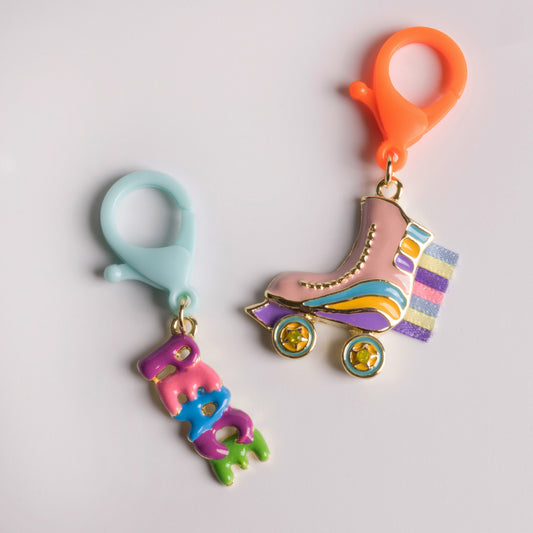 Roller Skate Bag Charm Duo