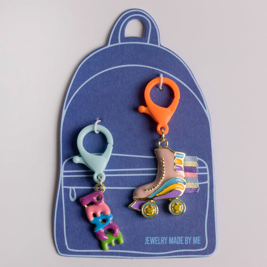 Roller Skate Bag Charm Duo
