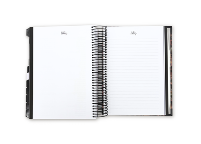2027 Black Leather Look Daily Planner Basic Bundle