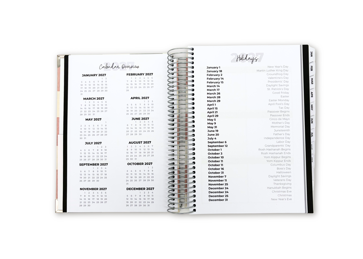 2027 Metal Flake Daily Planner Premium Bundle