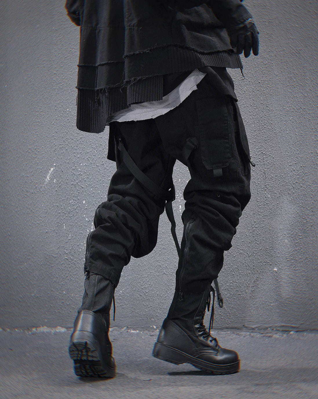 HiP46 Black NX Cargo Pants Otarealm