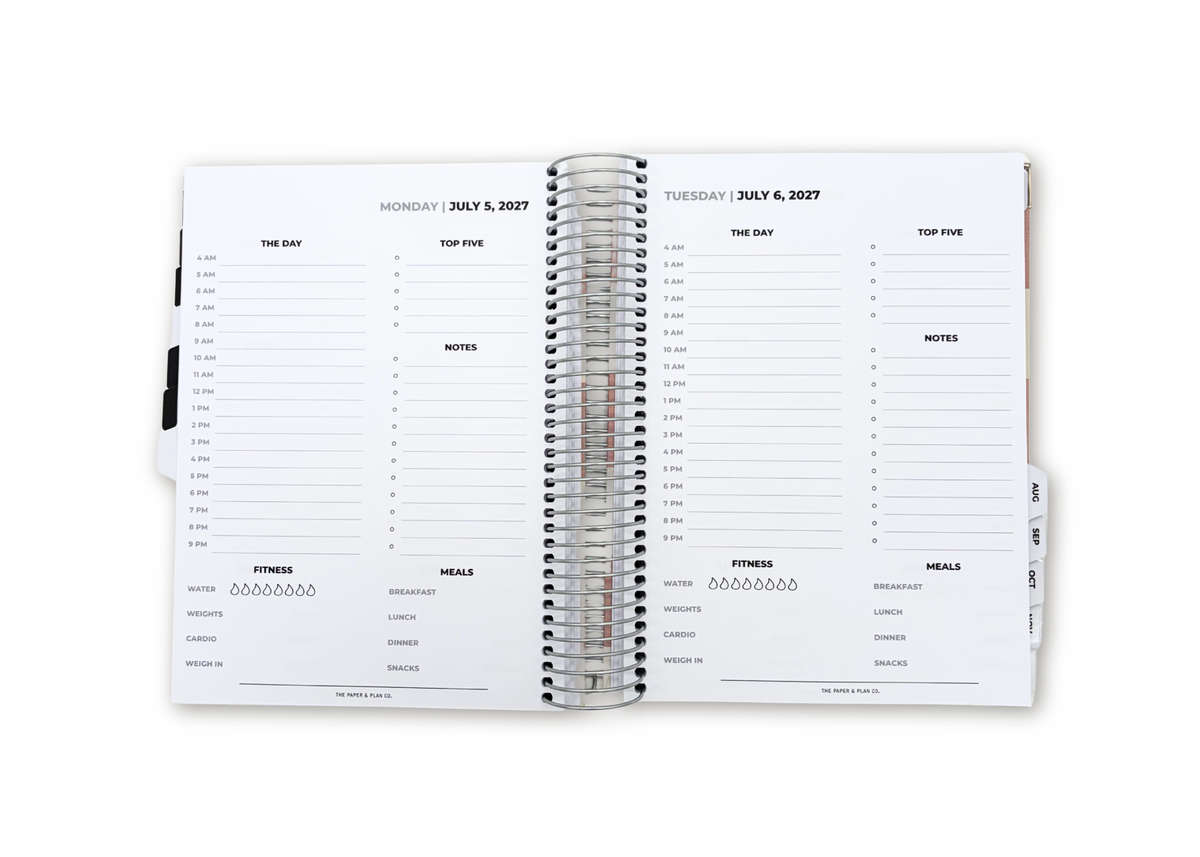 2027 Checkered Daily Planner Basic Bundle