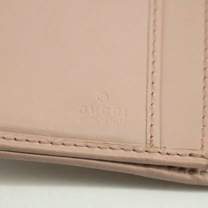 Gucci Beige & Pink GG Canvas French Flap Long Wallet #3920