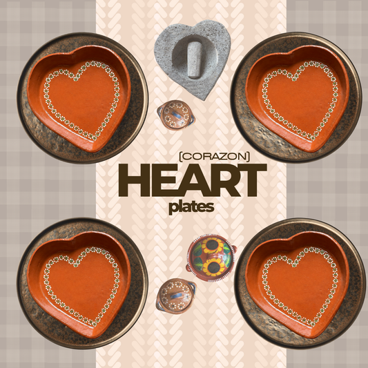 Heart-Shaped Corazon Barro Plate