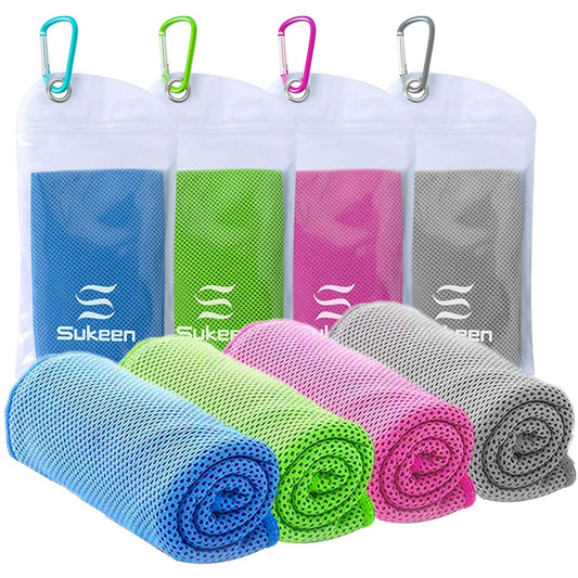 4-Pack: Soft Breathable Cooling Towel Otarealm