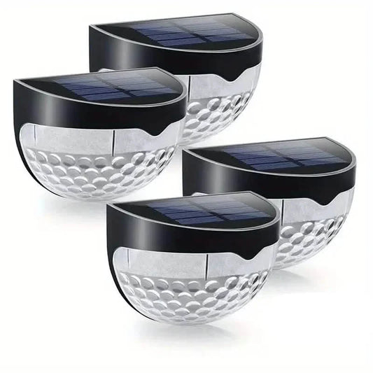 4-Pack: Solar Fence Lights Solar Deck Lights Otarealm