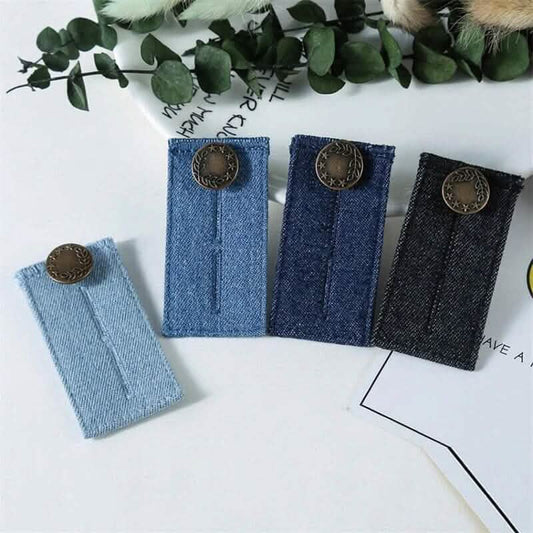 4-Piece: Jeans Elastic Waistband Button Extender Belt Otarealm