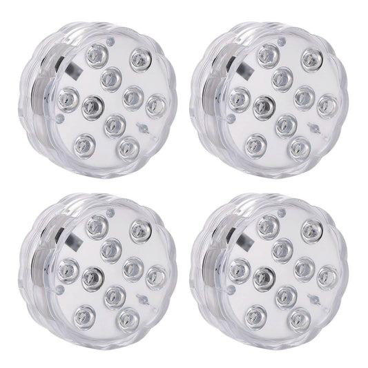 4-Piece: Submersible RGB LED Lights Otarealm