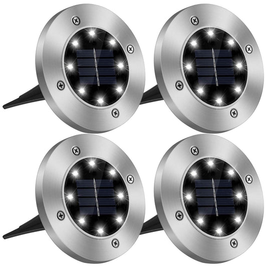 4-Pieces: Solar Powered Ground Light Otarealm
