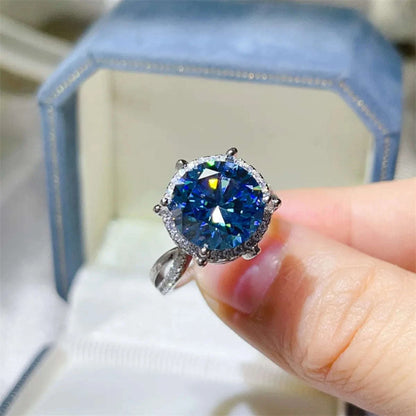 5 Carat Moissanite Halo Engagement Ring Otarealm