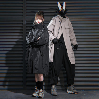 HiJ38 I-Tech Anorak Trench Coat