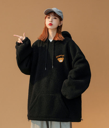 Women's Furry Teddy Bear Hoodie
