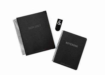 2026-2027 Black Leather Look Daily Basic Bundle