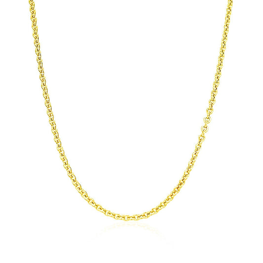 14k Yellow Gold Forsantina Lite Cable Link Chain 1.9mm