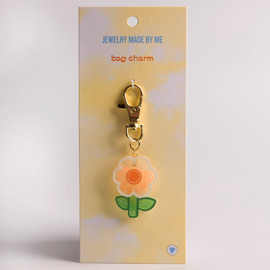 JMBM Kids Seed Bead Shaker Flower Bag Charm Clip