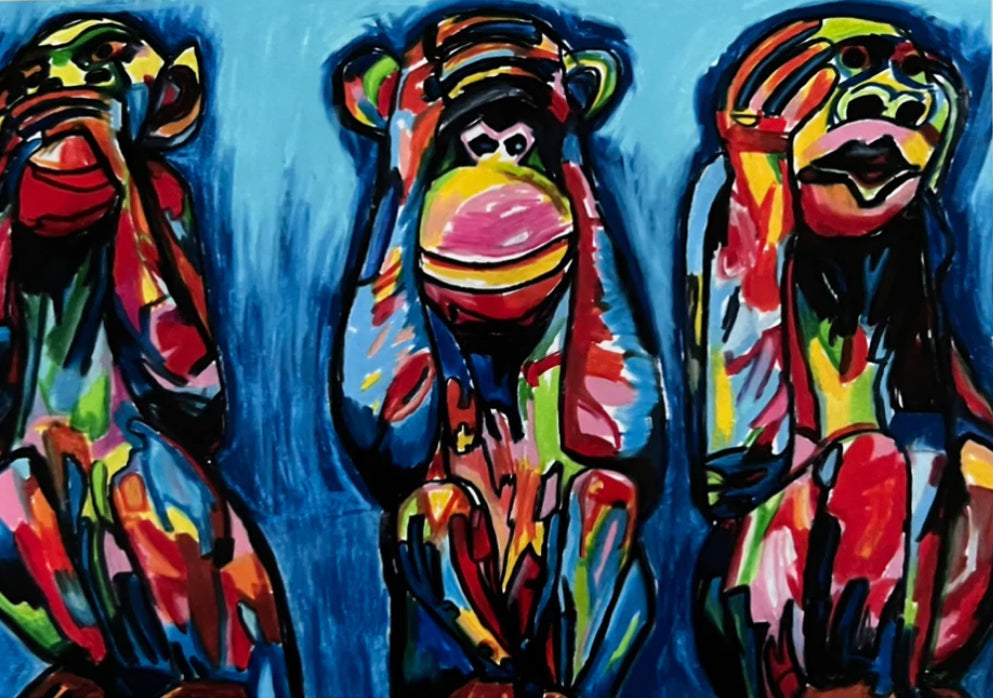Wise Monkeys - Art Prints