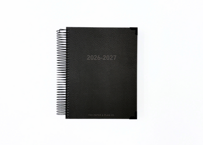 2026-2027 Black Leather Look Daily Premium Bundle