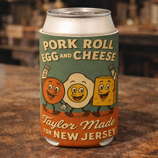 Pork Roll Egg and Cheese Taylor Made Can Cooler
