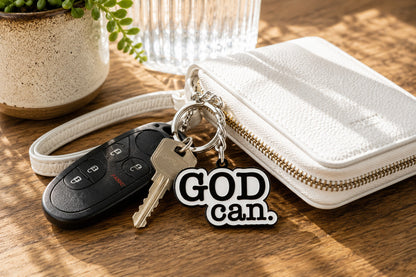 God Can Keychain