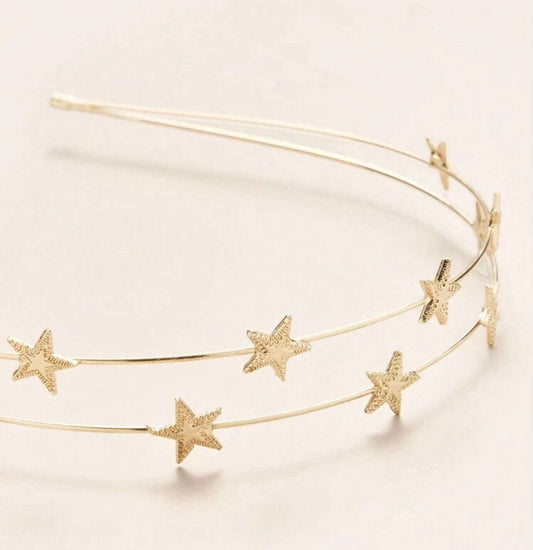 Beautiful Gold Stars Headband Otarealm
