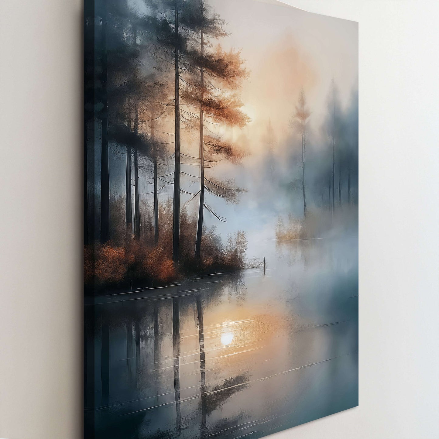 Misty Lake Wall Art Otarealm