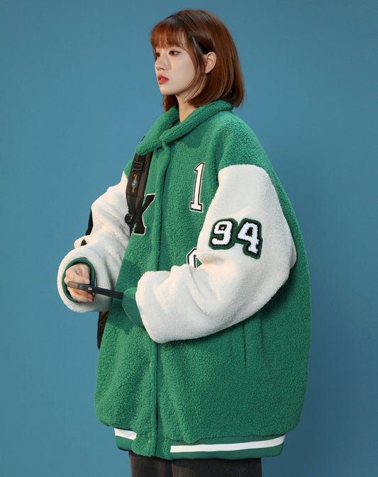 Women's Year 94 Furry Varsity Jacket