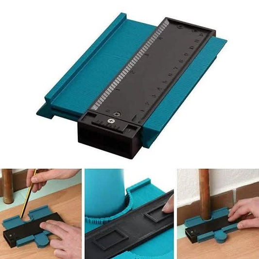 5" Contour Profile Gauge Tiling Laminate Tiles Edge Shaping Wood Measure Ruler Otarealm