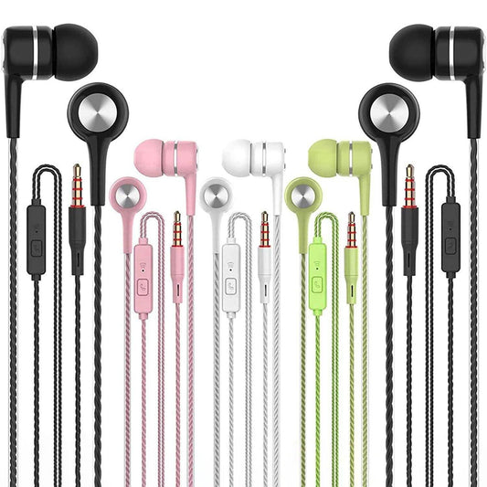 5-Pack: Earbuds Earphones with Microphone Otarealm