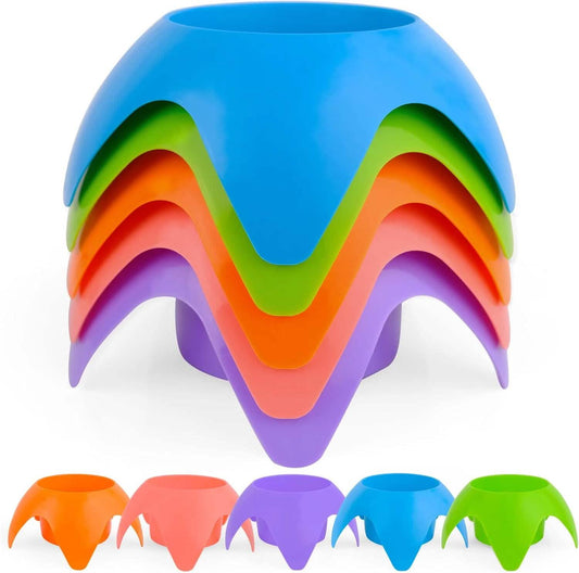 5-Piece: Seaside Plastic Beach Cup Holder Otarealm