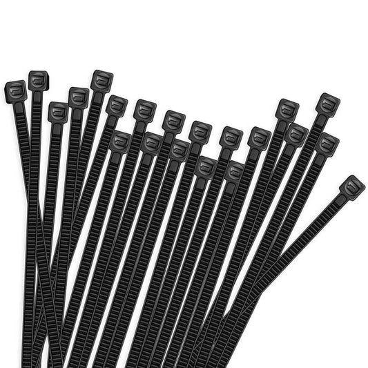 500-Piece: Black Nylon Cable Ties Otarealm
