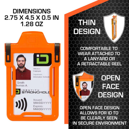 Secure Badge Holder Classic with BloxProx™ - Protects 125Khz HID Prox 1 ID Card Holder