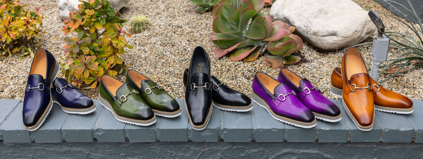 Maurice Horsebit Calfskin Loafer - Olive