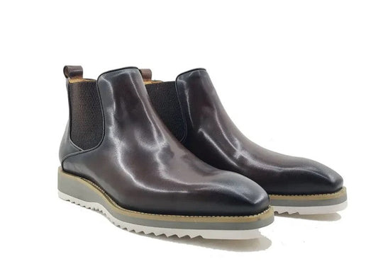 Carrucci Boot Calfskin Shoes - Brown