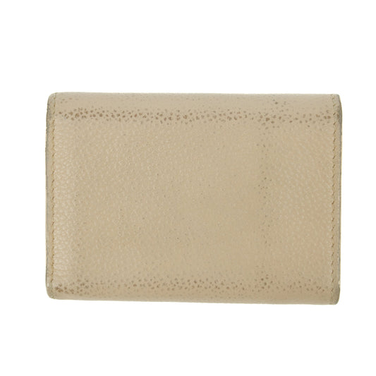Yves Saint Laurent Beige Origami Compact Wallet #5203