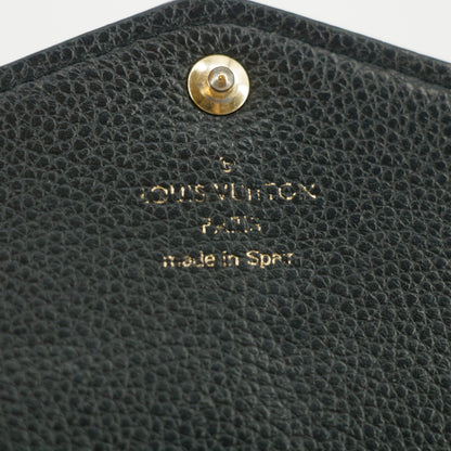 Louis Vuitton Monogram Empreinte Portefeuille Black Leather Wallet #5297