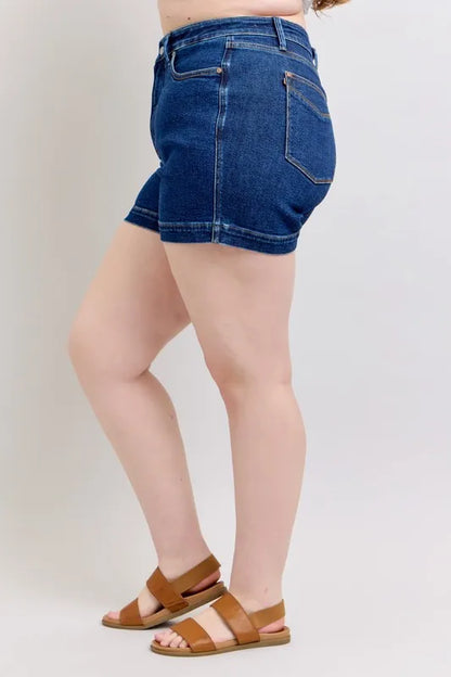 Judy Blue High Waist Tummy Control Denim Shorts (size M)