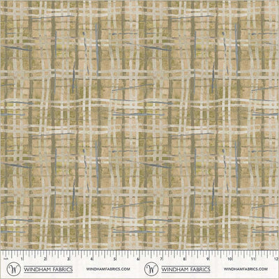 Porch Screen Plaid Dusty Cotton 43/44 Fabric Per Yard
